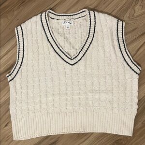 Art Class Cream V-Neck Sweater Vest